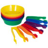 Sorting Bowls & Tweezers - Set of 12 - 18m+ - 6 Colors
