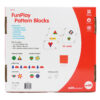 ERSCTU22014_4.jpg FunPlay Pattern Blocks - Set of 60 Wooden Math Manipulatives + 50 Activities + Messy Tray