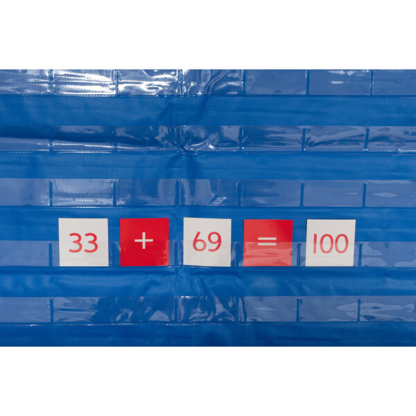 1-120 Pocket Chart - 32" High x 27" Wide