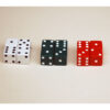 Dot Dice - Red-Green-White - 12 Per Pack - 6 Packs