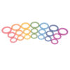 ERSCTU73977_2.jpg Rainbow Wooden Rings - Set of 21 - 3 Sizes - Counting and Sorting Rings