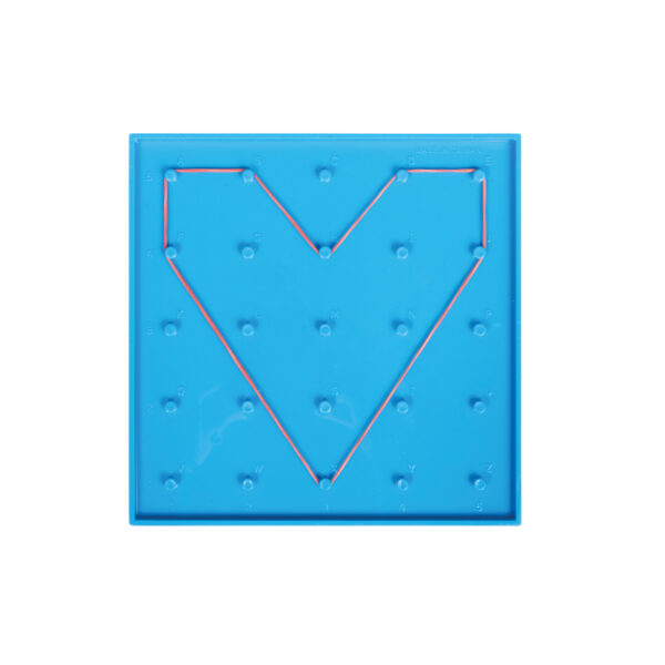 ERSCTU7748_3.jpg Double-Sided Geoboard Set - 5 x 5 Grid - 24 Pin Circular Array - Set of 6