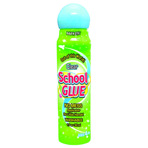 Dab'n Stic School Glue, 1.7 oz, 6 Per Pack, 2 Packs