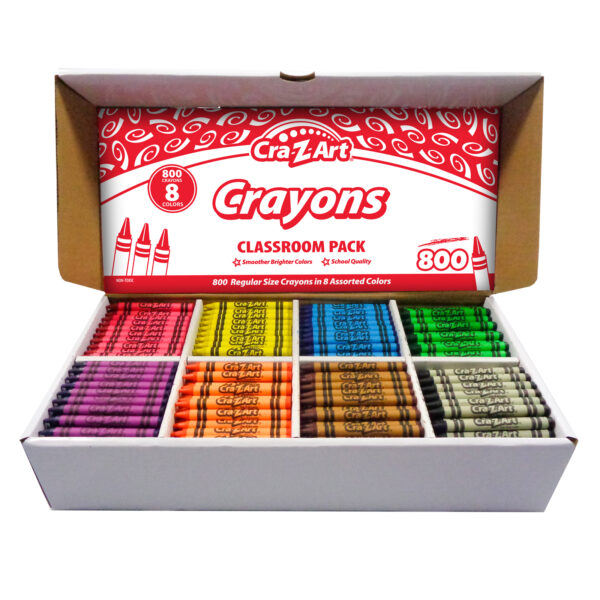 ERSCZA740031.jpg Crayon Classroom Pack, 8 Color, Box of 800
