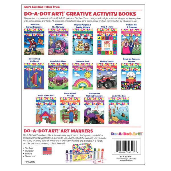 Play & Learn ABC Numbers & Shapes Creative Art & Activity Book, Pack of 6