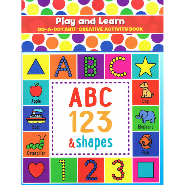 Play & Learn ABC Numbers & Shapes Creative Art & Activity Book, Pack of 6