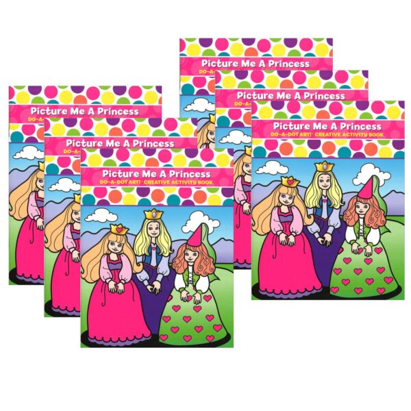 ERSDADB374-6.jpg Picture Me A Princess Creative Art & Activity Book, Pack of 6