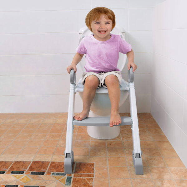 Dreambaby Step-Up Toilet Topper, Gray-White