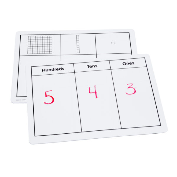 Write-On-Wipe-Off Base Ten Blocks, Set of 10