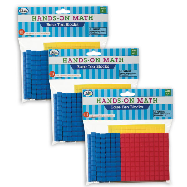 ERSDD-211431-3.jpg Foam Base Ten Blocks, 111 Per Pack, 3 Packs