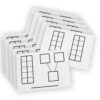 Write-On-Wipe-Off Ten-Frame Mats, Set of 10, 2 Sets