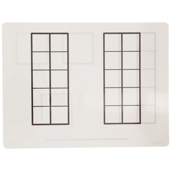 Write-On-Wipe-Off Ten-Frame Mats, Set of 10