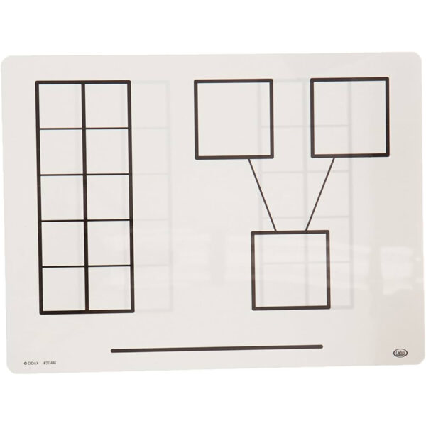 Write-On-Wipe-Off Ten-Frame Mats, Set of 10