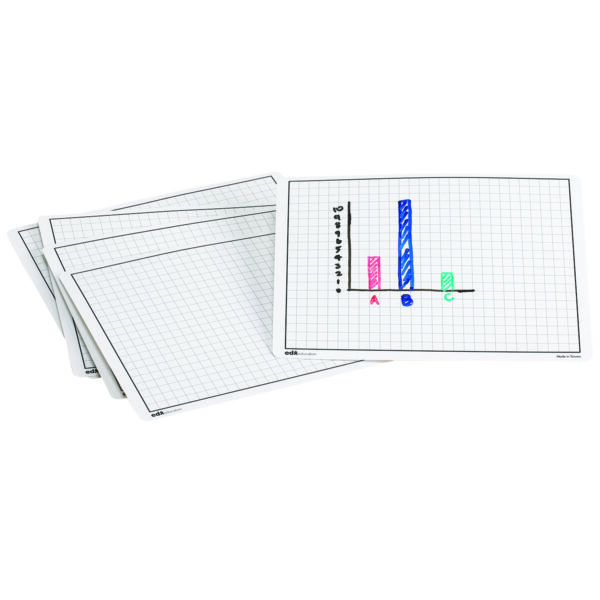 ERSDD-211447.jpg Write-On-Wipe-Off Graphing Mats, Set of 10