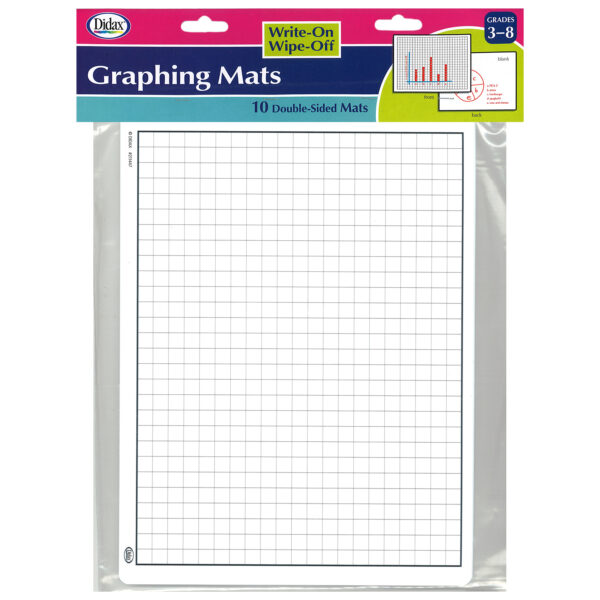 ERSDD-211447_1.jpg Write-On-Wipe-Off Graphing Mats, Set of 10