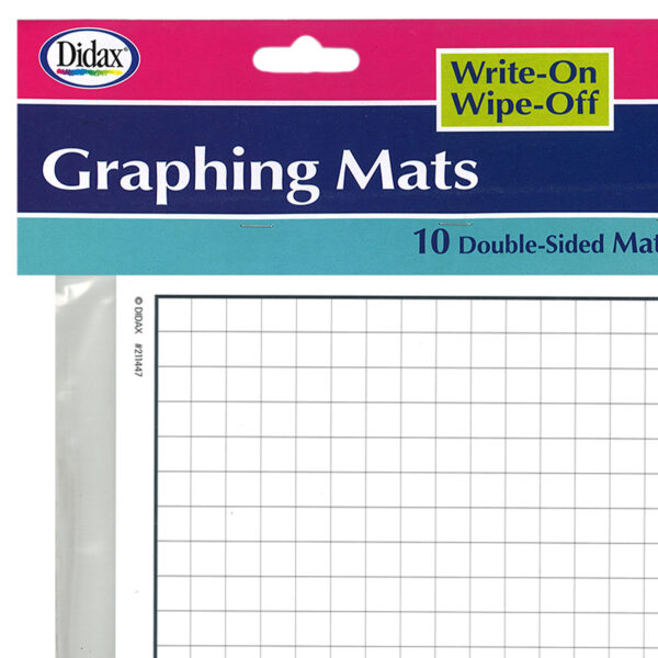 ERSDD-211447_2.jpg Write-On-Wipe-Off Graphing Mats, Set of 10