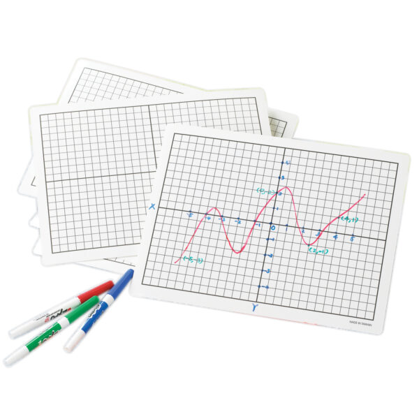 ERSDD-211448.jpg Write-On-Wipe-Off Coordinate Mats, Set of 10