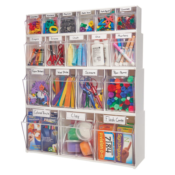 ERSDEF20603OP_2.jpg Tilt Bin Interlocking Storage Bins, 6-Bin Unit, White
