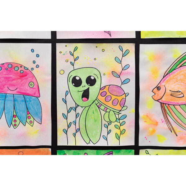 Washable Ready-to-Use Paint, 16 oz, Fluorescent, Metallic & Glitter, 6 Colors