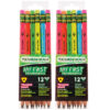 My First Tri-Write Wood-Cased Pencils, Neon Assorted, 12 Per Pack, 2 Packs