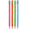 My First Tri-Write Wood-Cased Pencils, Neon Assorted, 12 Per Pack, 2 Packs