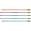 #2 Pastel Pencils, 5 Assorted Colors, 10 Per Pack, 6 Packs