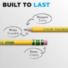 No. 2 Pencils, Pre-Sharpened, 30 Per Pack, 2 Packs