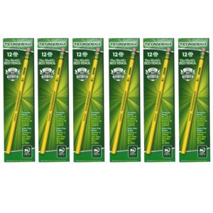 No. 2 Pencils, Unsharpened, 12 Per Pack, 6 Packs