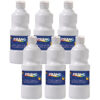 Ready-to-Use Tempera Paint, White, 16 oz, Pack of 6