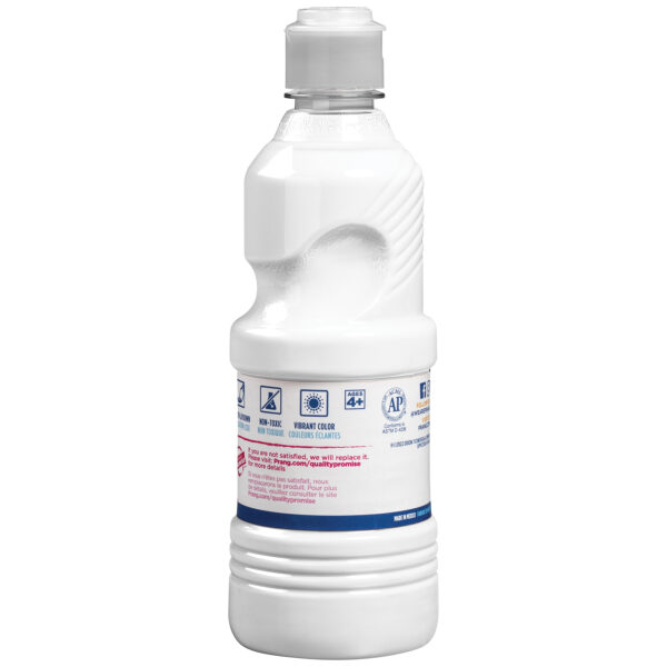 Ready-to-Use Tempera Paint, White, 16 oz, Pack of 6