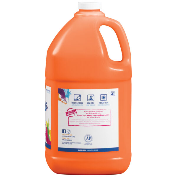 Ready-to-Use Tempera Paint, Orange, 1 Gal