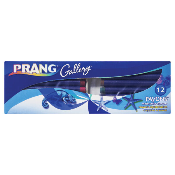 Payons Watercolor Crayons, With Brush, Assorted Colors, Set of 12