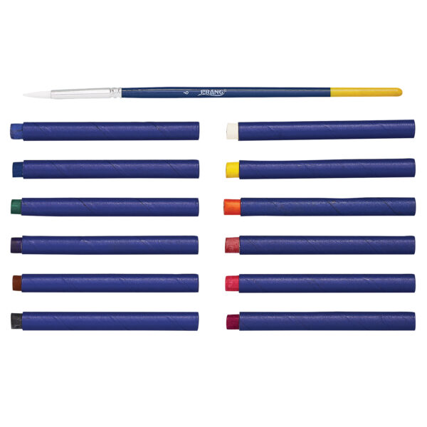 Payons Watercolor Crayons, With Brush, Assorted Colors, Set of 12