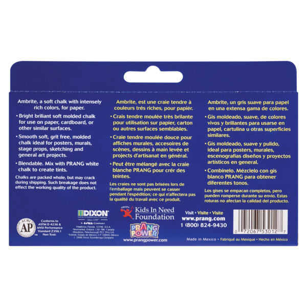 ERSDIX53012-6_1.jpg Ambrite Paper Chalk, 12 Per Pack, 6 Packs
