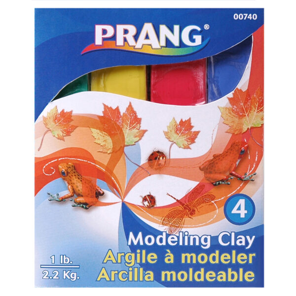 Modeling Clay, Assorted, 1 lb. Per Pack, 6 Packs