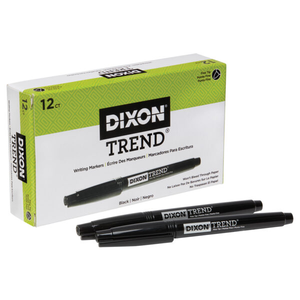 Trend Porous Point Pens, 12 Count, Black