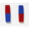 ERSDO-712-3_2.jpg North-South Bar Magnets 3", Red-Blue Poles, 2 Per Pack, 3 Packs