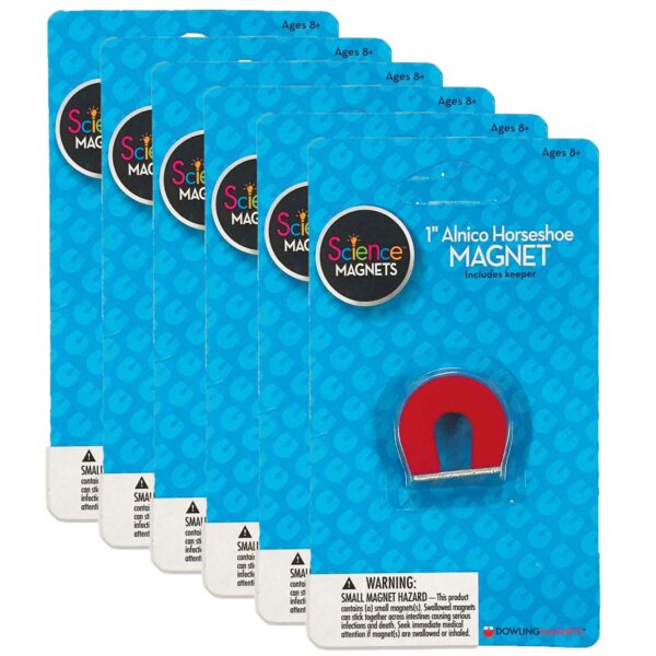ERSDO-731014-6.jpg Alnico 1" Horseshoe Magnet, Pack of 6