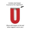 2" Alnico Horseshoe Magnet, Pack of 3