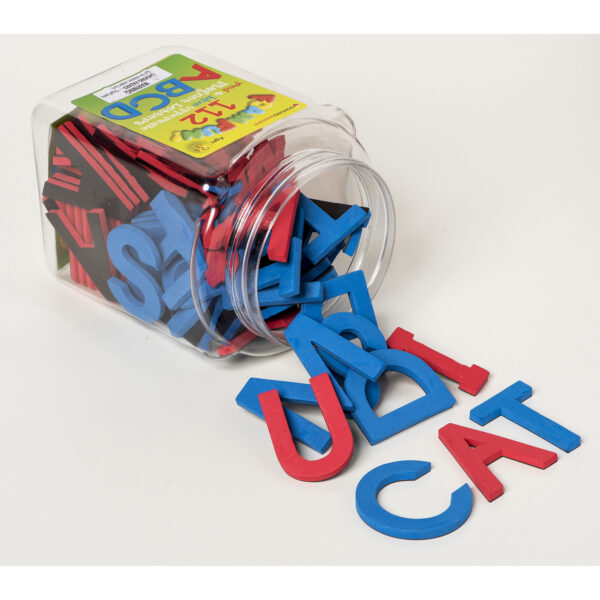 Foam Fun Uppercase Red & Blue Magnet Letters, Set of 112