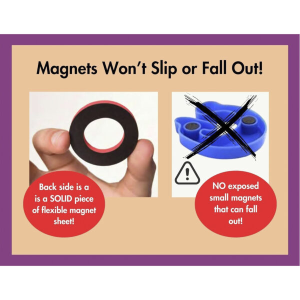 Foam Fun! Uppercase Black Magnetic Letters, 108 Pieces