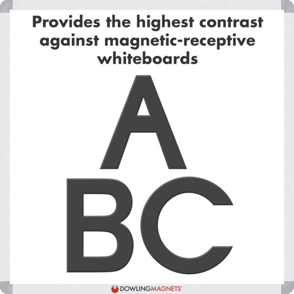 Foam Fun! Uppercase Black Magnetic Letters, 108 Pieces