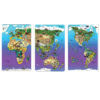 Animal Magnetism Magnetic Wildlife Map Puzzle Bundle, Set of 3