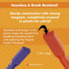 Magnet Wand, Assorted Primary Colors, Pack of 24