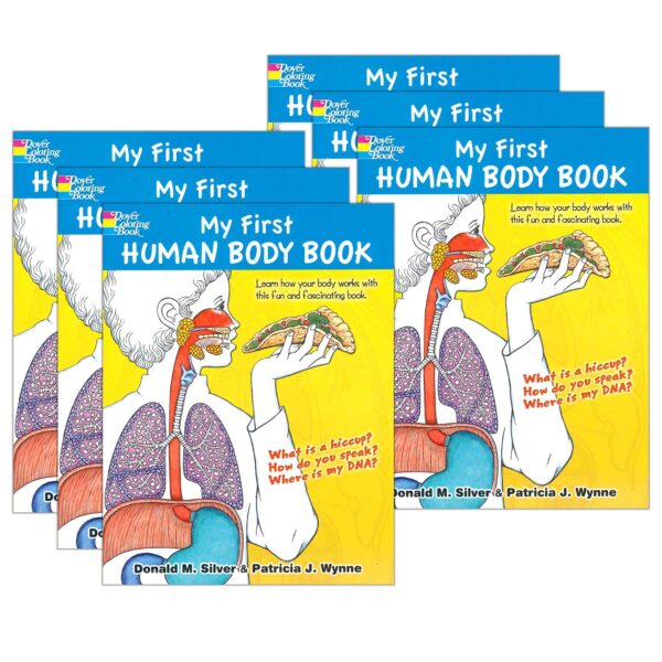 ERSDP-468216-6.jpg My First Human Body Coloring Book, Pack of 6
