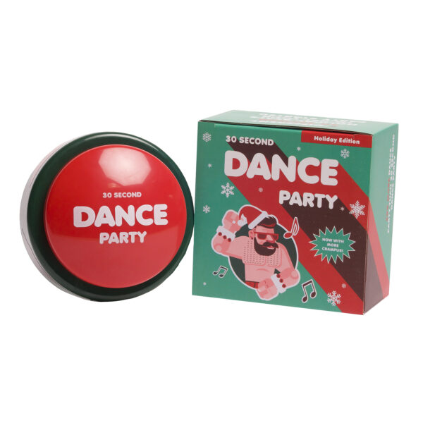 Dance Party Button, Holiday, Pack of 8