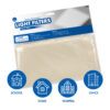 Classroom Light Filters, 2' x 2', Whisper White, Set of 4