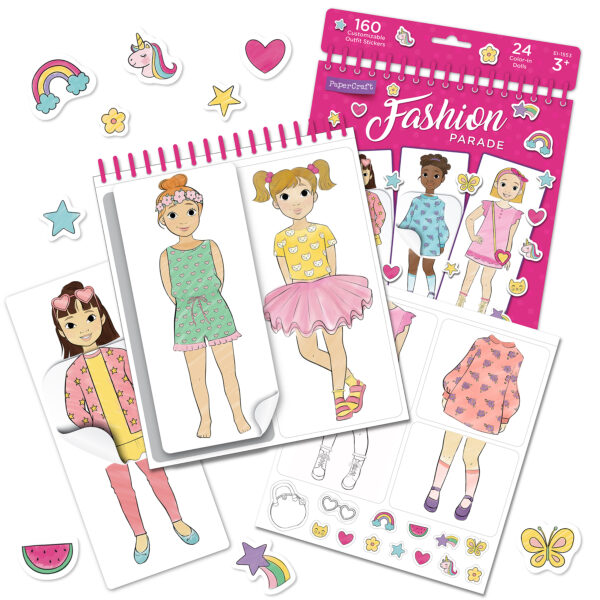 PaperCraft Fashion Parade Paper Dolls, 3 Sets