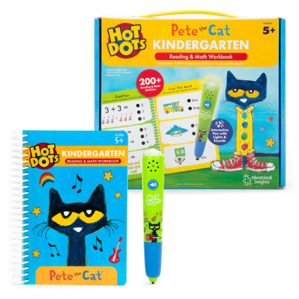 Hot Dots Pete the Cat Kindergarten Reading & Math