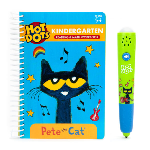 Hot Dots Pete the Cat Kindergarten Reading & Math